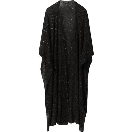 Fabiana Filippi mantella con paillettes - nero