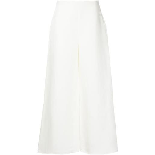 Cult Gaia pantaloni a gamba ampia kora - bianco