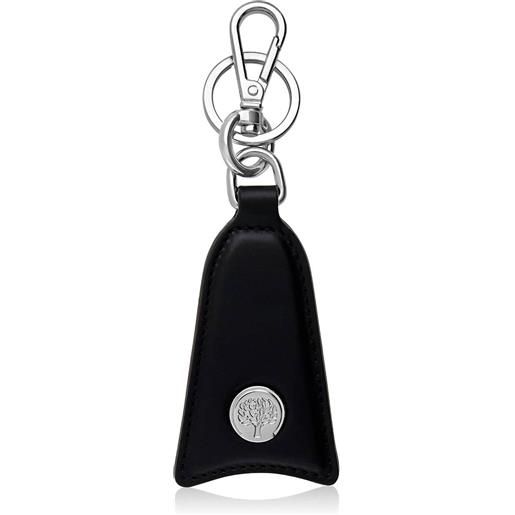 ALFIERI & ST. JOHN portachiavi in pelle nera e ottone