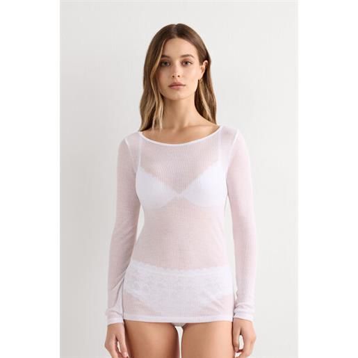 Intimissimi maglia manica lunga ultranatural with cashmere bianco