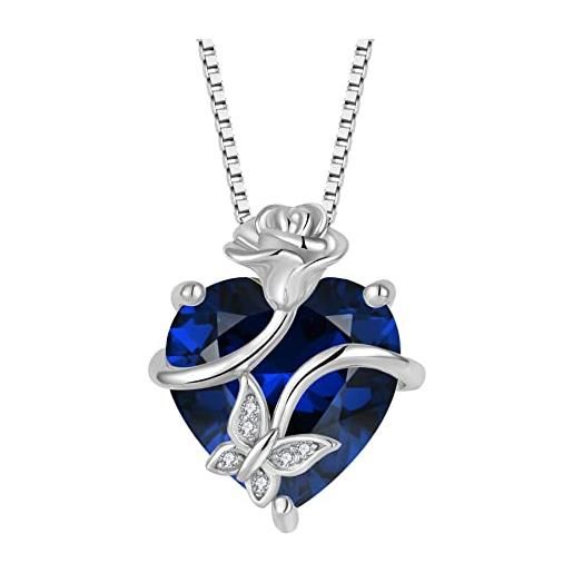 FJ Collana Pietre Portafortuna in Argento Sterling 925 Collane