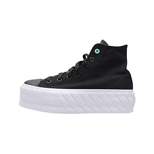 Converse chuck taylor all star lift 2x hi sneaker nero da donna 571675c