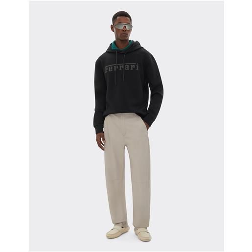 Ferrari felpa in scuba con logo Ferrari - maglieria e felpe nero xxl