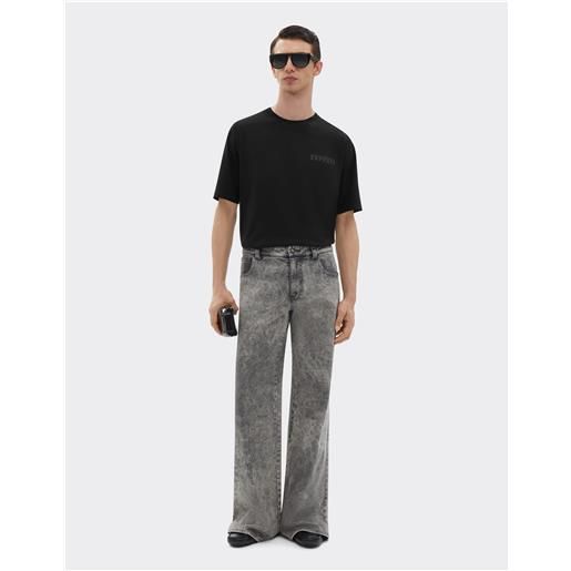 Ferrari t-shirt in cotone con logo Ferrari - male nero s