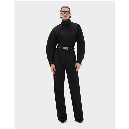 Ferrari pantalone in lana comfort - female pantaloni nero 38