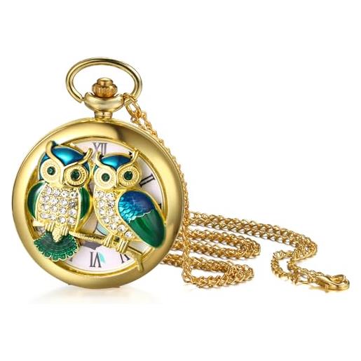 Orologio Da Taschino Alice Nel Paese Delle Meraviglie Con Carillon A Manovella - Con Catena E Batteria - Foto 9