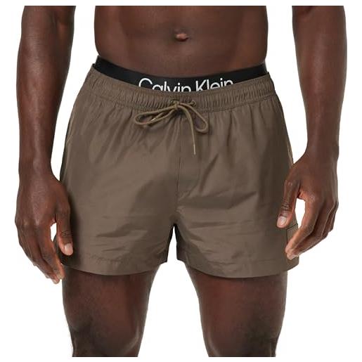 Calvin Klein short double wb 920 km0km00920 scarpe da corsa, marrone (rustic copper), s uomo