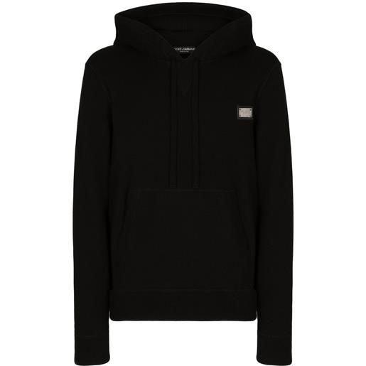 Dolce & Gabbana felpa con cappuccio - nero
