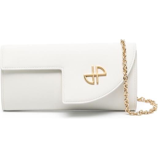 Patou clutch jp con catena - bianco