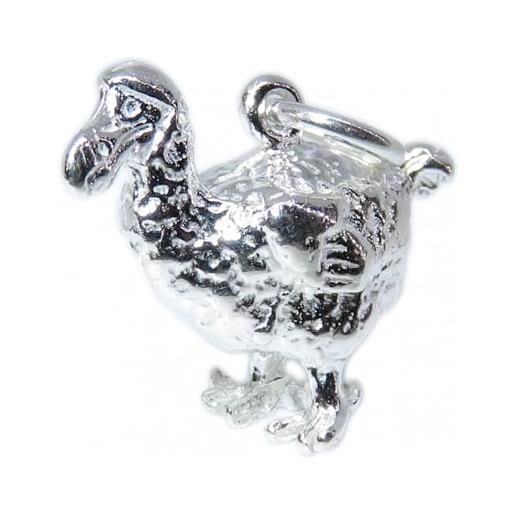 Charm Quiges Uccelli In Argento 925 - Ciondolo Per Braccialetti E Collane Con Rodiatura