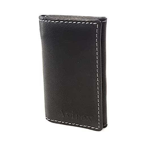 Green Srl avirex portachiavi uomo in pelle linea austin nero