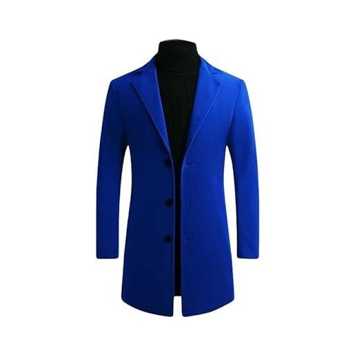 Cappotto Uomo Doppio Petto Slim Fit - Trench Lungo Invernale, Business Casual | 100% Poliestere - Foto 2
