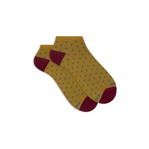 Gallo calze fantasmini uomo cotone fantasia pois azzurro