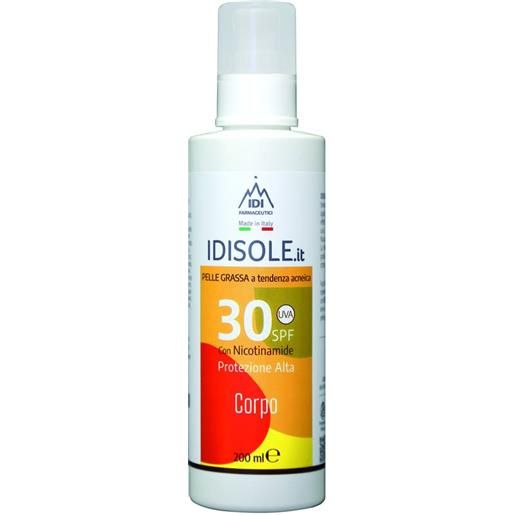 Idi Farmaceutici idisole. It 30 spf spray solare protezione alta per pelle grassa a tendenza acneica 200 ml