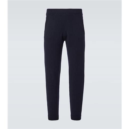 Allude pantaloni sportivi in lana e cashmere