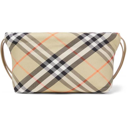 Burberry Kids bustina in canvas burberry check