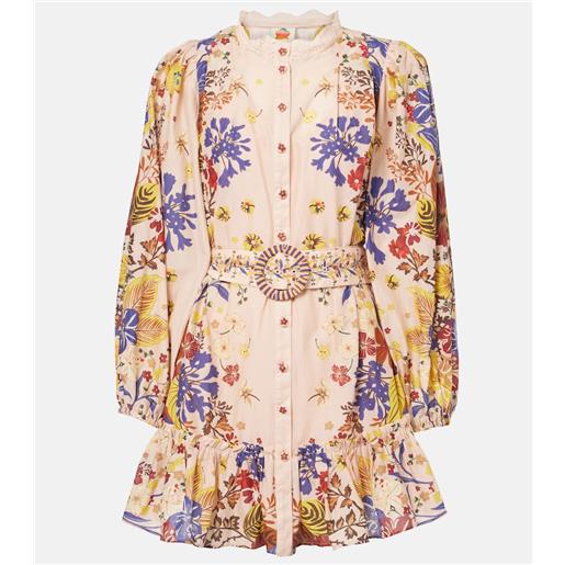 Farm Rio abito corto beauty bouquet in cotone