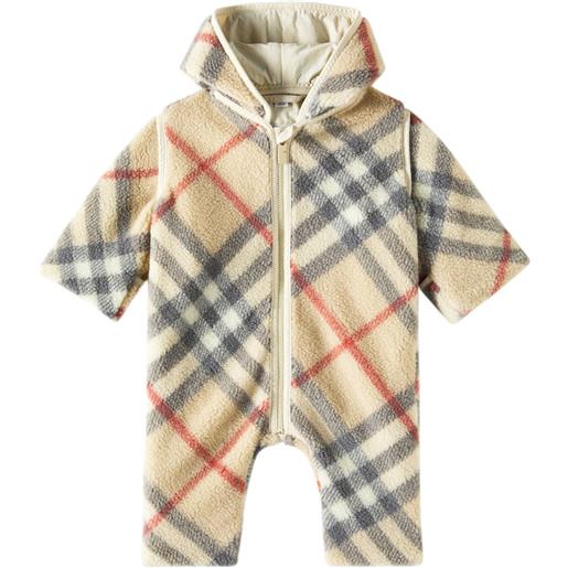 Burberry Kids baby - tutina in pile burberry check