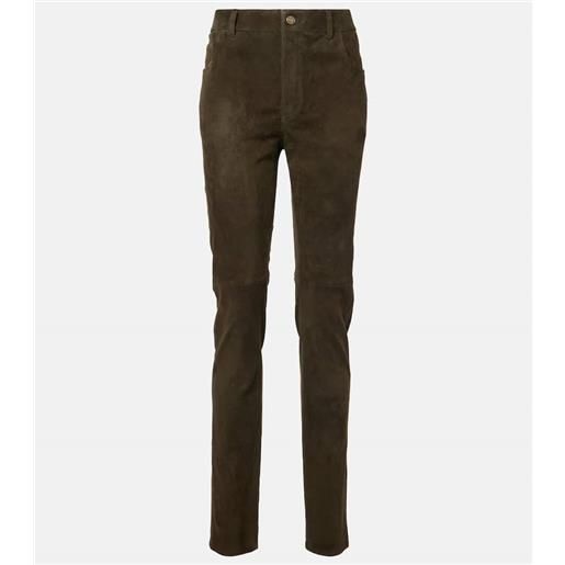 Chloe chloã© pantaloni slim in suede