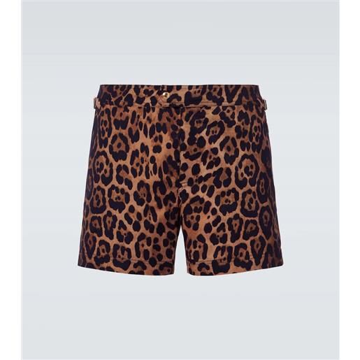 Tom Ford costume da bagno con stampa leopardata
