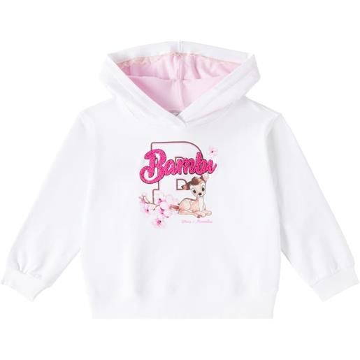 Monnalisa felpa in misto cotone con cappuccio