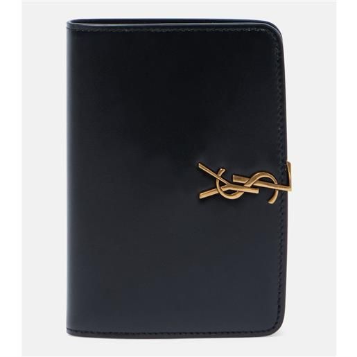 Saint Laurent portacarte voltaire cassandre in pelle