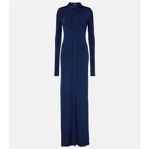 Balenciaga abito lungo in jersey