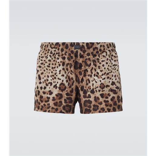 Dolce&Gabbana costume da bagno con stampa leopardata
