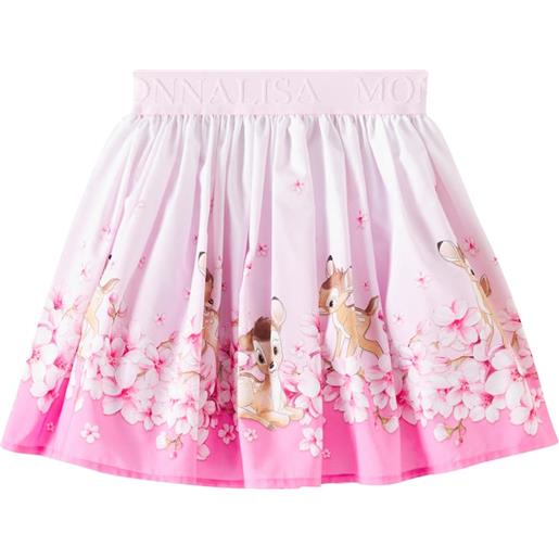 Monnalisa x disneyâ® - gonna in popeline di cotone