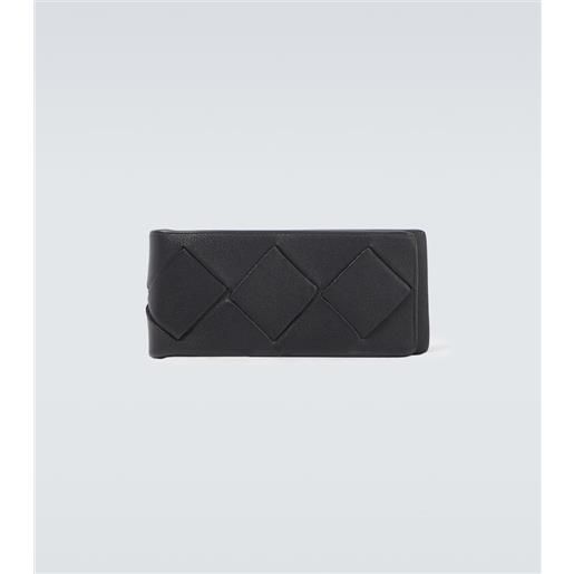 Bottega Veneta fermasoldi intrecciato in pelle