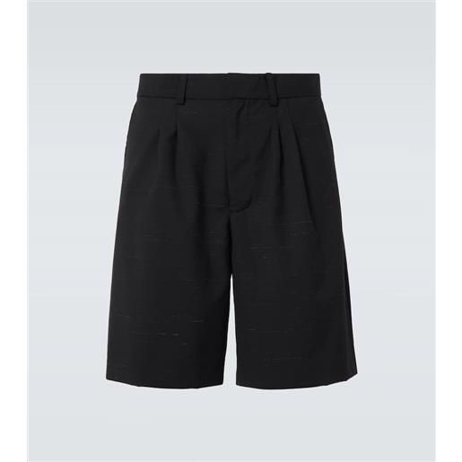 Commas shorts in cotone e lana mã©lange