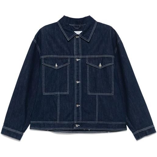 Henrik Vibskov giacca denim dusk - blu