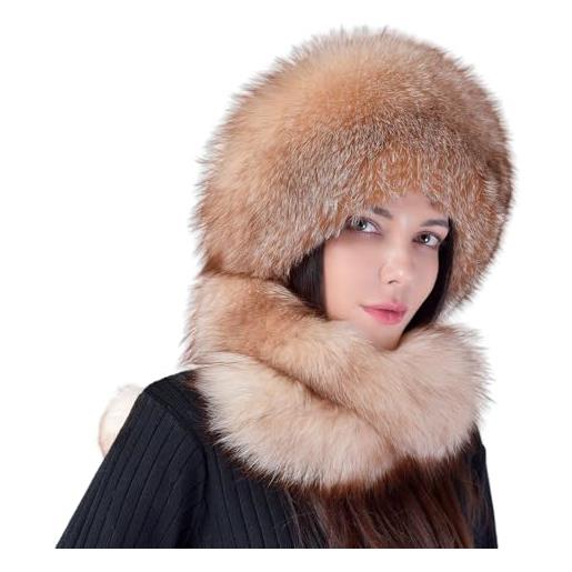 Asudaro berretto in pelliccia da donna, in peluche, caldo, in finta pelliccia, invernale, caldo, per ragazze, viaggi, sci, escursionismo, #01, taglia unica