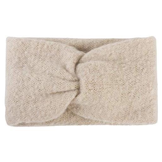 styleBREAKER fascia per capelli da donna in maglia fine con nodo a torsione | scaldacollo invernale caldo con superficie morbida | fascia elastica paraorecchie larga 15 cm, colore: beige