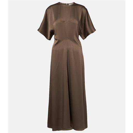 Isabel Marant abito midi keany in raso