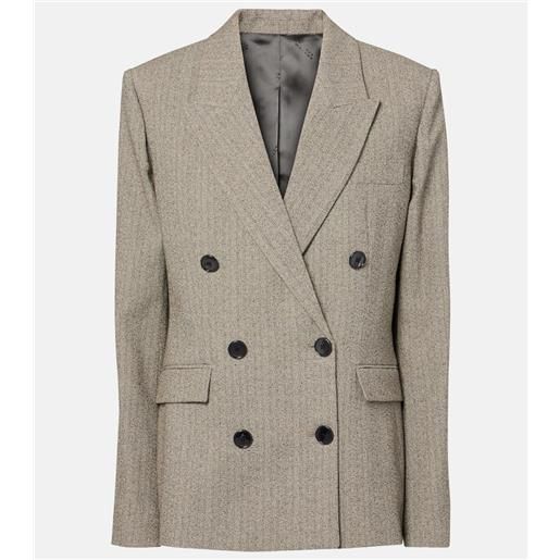Isabel Marant blazer irma in misto cotone a quadri