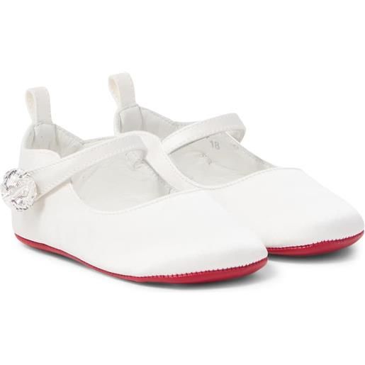 Christian Louboutin Kids baby - ballerine love chick strass