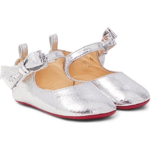 Christian Louboutin Kids baby - ballerine lou babe in pelle