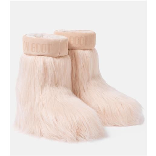 Moon Boot stivali doposci icon yeti con pelliccia sintetica