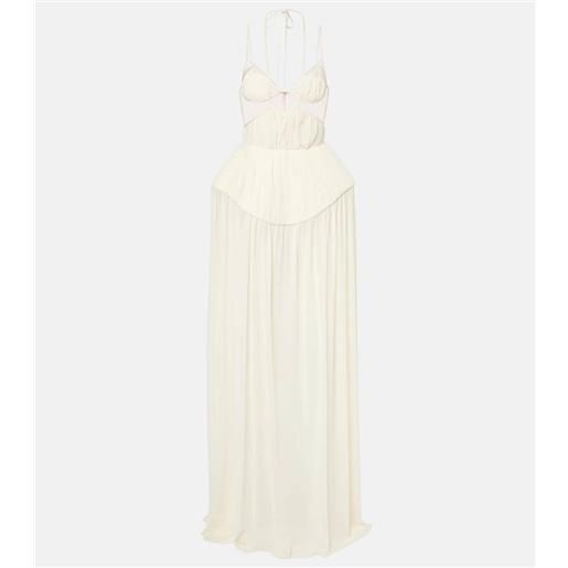 David Koma abito lungo a pieghe