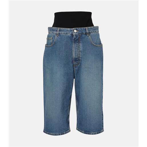 Alaia alaã¯a jeans cropped con gamba arrotondata