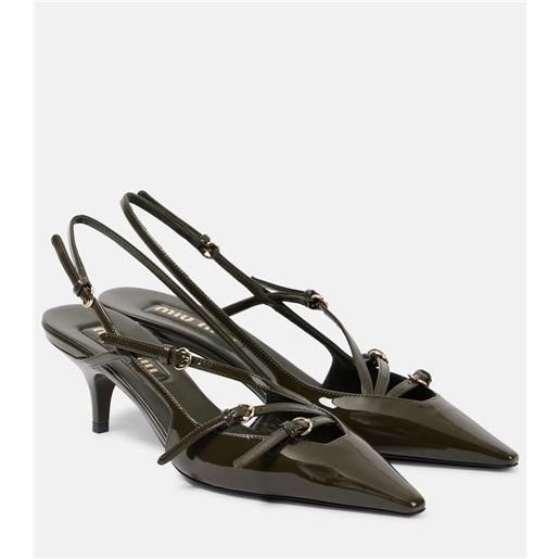 Miu Miu pumps slingback in vernice