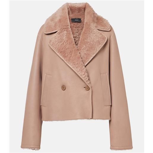 Joseph giacca rousse in shearling