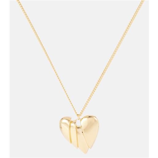 Amina Muaddi collana heartbreaker con pendente