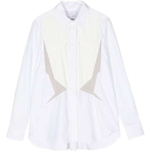 Fumito Ganryu camicia a maniche lunghe - bianco