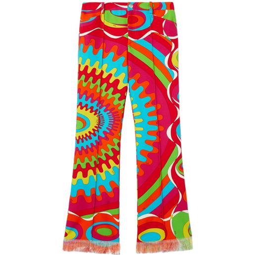PUCCI pantaloni con stampa - rosso
