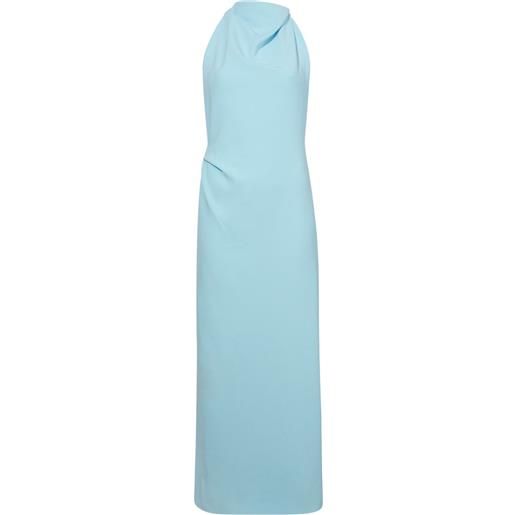 Proenza Schouler abito selena midi con scollo ampio - blu