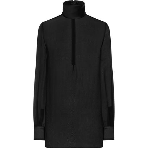 Dolce & Gabbana blusa a collo alto - nero
