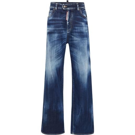 DSQUARED2 jeans a gamba ampia - blu