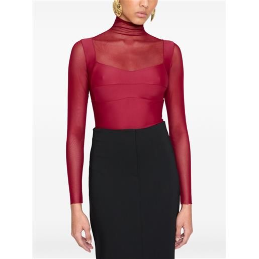 Atu Body Couture body con inserti - rosso